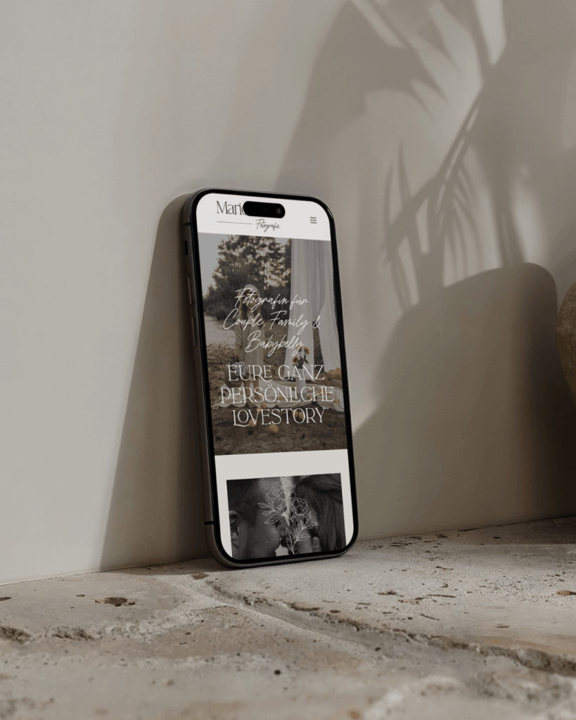 mobile-optimized website design for photographers